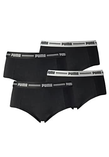 PUMA 4er Pack Iconic Mini Short Damen Panty Slip Shorty Unterwäsche...
