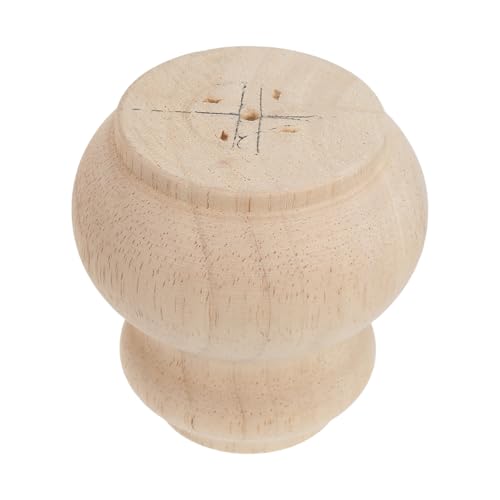 WATIIFUFU Pata de Mueble de Madera Maciza Redonda 8x8 Cm Patas para Sofá y Mesa Auxiliar Estilo Francés Decorativo Reemplazo de Banco y Mesa de Centro