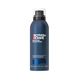 Biotherm Homme, Basics Line Espuma de Afeitar, Previene las Quemaduras del Afeitado y Calma las irritaciones, Enriquecida con Life Plankton, Para Pieles Sensibles, 200 ml