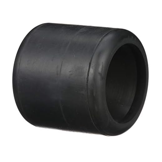 Attwood 11230-1 Boat Trailer Smooth Rubber Roller, Black