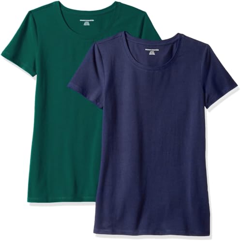 Image of Amazon Essentials Women's Regular-Fit Short-Sleeve Crewneck T-Shirt, Multipacks
