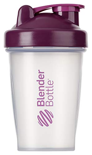 BlenderBottle Classic  Shaker | Shaker Protéine | Bouteille d'eau |Blenderball | 590ml - plum / transparent