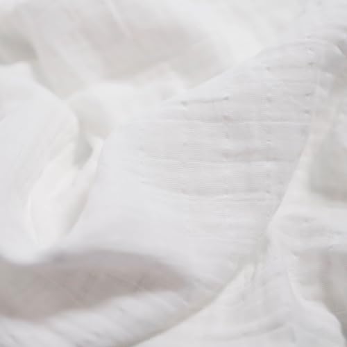 Image of Little Unicorn Muslin Swaddle Blanket for Newborns & Infants | Soft & Breathable Fabric | Baby Blanket for Swaddling, Nursing, Shower Gifts (White)