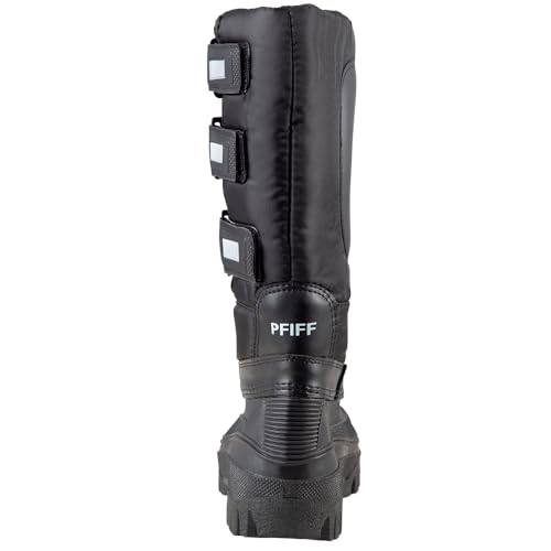 PFIFF 102803 Damen Thermo Winterstiefel, Stallstiefel Winter Stiefel, Schwarz 40