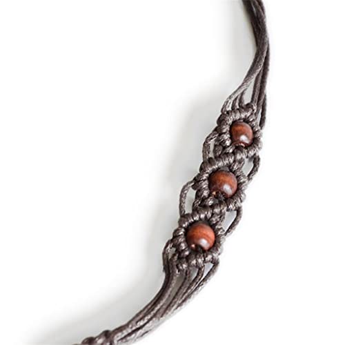 Strap Bohemia Handmade Beads Braided Women's Belt Knotted Tassels Waist Belts Dress Slim Waistband3