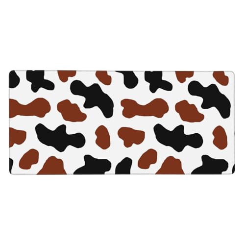 Tapis de souris grand format avec bords cousus et base caoutchouc