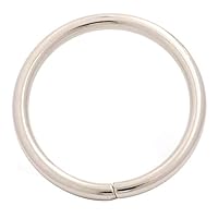 LKXHarleya 20 Pcs/Lot Bague O Anneau Boucle Cercle Rond O Anneaux MéTalliques SoudéS O Anneau Boucle Sans Soudure Pour Sacs À BandoulièRe Sac À Dos Sangle DIY Sac Accessoires, Or, 50mm