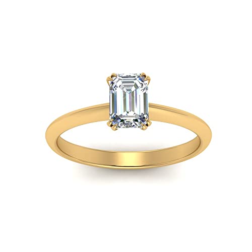 Bague pierre de naissance et diamant conique plaqué or jaune pour un moment unique