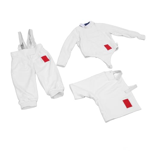 SPYMINNPOO Traje de Uniforme de Esgrima Certificado CE350N, Ajuste Personalizable, Forro Transpirable para Entrenamiento para Niños y Jóvenes, con Ajuste Ajustable para Niños Jóvenes Foil Epee Sable