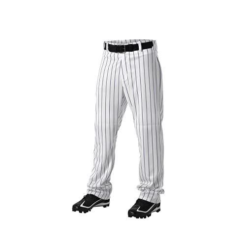 Alleson Athletic 605WPNY - Pinstripe Pant Youth - L - WH/NY