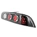 SPEC-D TUNING JDM Black Tail Lights Compatible with 1994-2001 Acura Integra 2Dr Coupe, Left + Right Pair Assembly