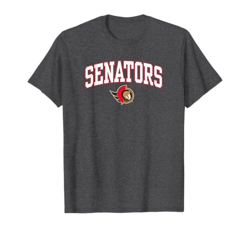 Ottawa Senators Arch Over Dark Heather Officially Licensed T-Shirt
