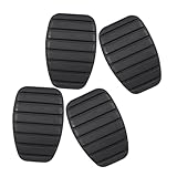 GALPADA 4 pièces Coussinet Pédale Embrayage Antidérapant Caoutchouc Protection Frein et Accélérateur Installation Facile Du Bruit pour Véhicules Terrestres