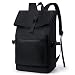 Produktbild DAYELIVE Rolltop Rucksack Herren und Damen, 17.3 Zoll Laptop Rucksack Schwarz Wasserdichter, Schulrucksack Jungen Teenager, Daypacks Schultasche für Arbeit/Reisen/Business/Wandern/Camping, 22-30L