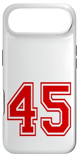 Custodia per iPhone Air Numero 45 Rosso Stile Squadra Sportiva