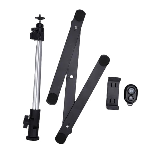 Tripode de techo con rotación de 360 grados, soporte para proyector con clip para teléfono y control remoto, montura de escritorio para cámara web para enseñanza en línea y transmisión en vivo miniatura 5