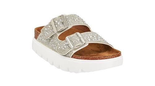 Corkys Footwear Hey Girl Womens 1 inch Rumor Has It Platform Sandals, Featuring Two Adjustable Buckles, A soft Footbed, And A Lug Outsole, Perfect For Summer3