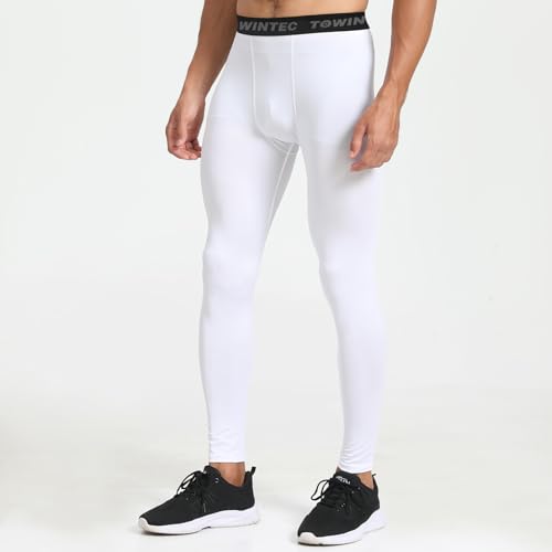 Mens Compression Pants Athletic Leggings Breathable Running Tights Workout Base Layer Bottom for Football Basketball2