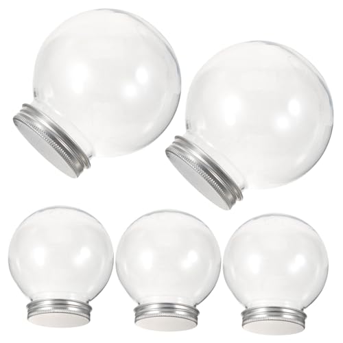 SHOWERORO 5pcs The Pet Clear Beverage Bottles Bottles With Caps Plastic Bottles With Lids Portable Small Bottles