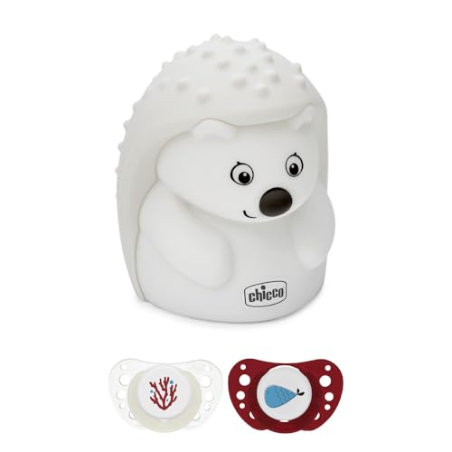 Veilleuse bébé rechargeable Chicco Air Lumi rouge avec sucette silicone 16-36M