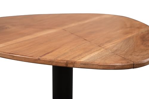 M2 Kollektion Teo 2 mesa centro salon madera industrial mueble auxiliar rectangular 4
