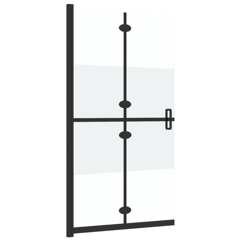 vidaXL Parete per Doccia Walk-in Pieghevole in Vetro ESG 70x190 cm