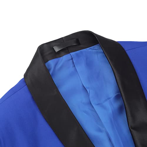 Boyland Men's 2 Pieces Suit Solid Color Shawl Lapel One Button Suit Jacket Same Color Trousers Business Suit4