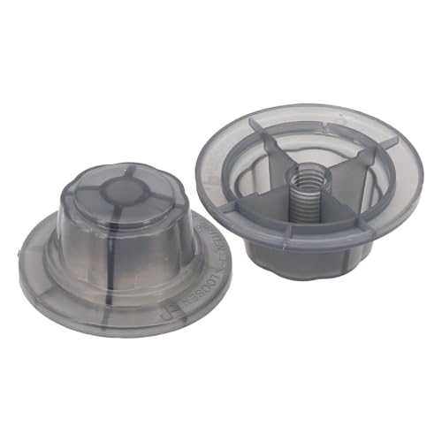 Serenophile Paquete de 2 cubiertas para tuercas de ventilador de ventilador, fijación de tornillo de plástico para aspas de ventilador de techo, piezas de repuesto para asegurar tuercas de ala del