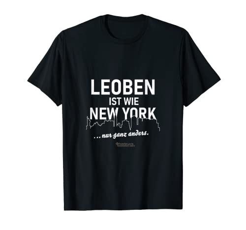 Leoben é como Nova Iorque, apenas leões muito diferentes. T-shirt, Preto, S