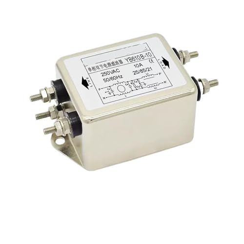Filtre d'alimentation ca monophasé double section YB610B 220V - 2