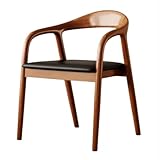 confort supplémentaire : cette chaise de salle à manger en bambou est dotée d'un dossier incurvé, plus confortable qu'un dossier droit. les accoudoirs ergonomiques offrent l'espace de repos parfait pour vos bras.