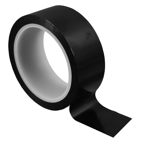 Healifty Cinta Aislante Opaca Negra 40 Mm X 50 M Resistente al Calor y Retardante de Llama para Aislamiento de Pantallas y Bloqueo de Luz en Electrónica y Automoción