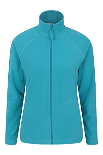 Mountain Warehouse Jersey Polar Raso para Mujer - Suéter Ligero - Secado rápido - Sudadera cálida y Suave - Ideal para Viajar y pasear, Invierno Verde Agua 34