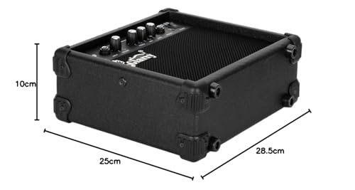 GLARRY Amplifier for Electric Bass,20W Guitar Amp, Bass Guitar Combo Amp - High, Low & Mid Controls with Illuminated Power Switch - Versatile Amplifier for Performance - Image 7