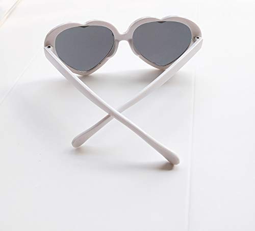 Fourchen Childrens Heart Shaped Sunglasses Classic Girls Uv400 Retro Love Kids Glasses  thumb #3