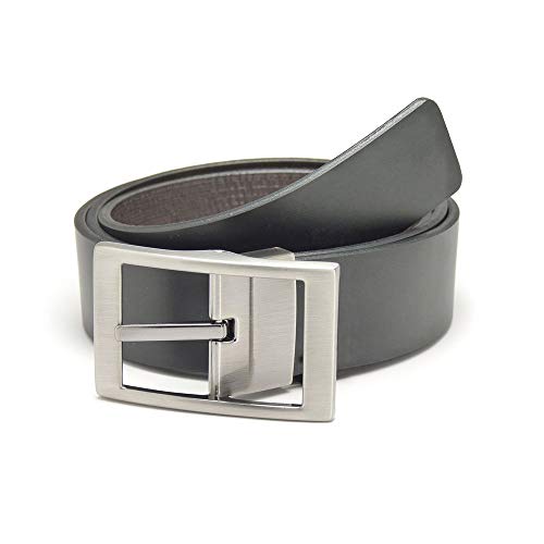 Cinto Dupla Face Stripes - Preto/Mouro - Tam 90 Cm