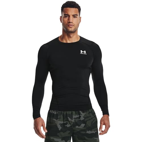 Under Armour Hg Armour Comp Maglietta a maniche lunghe da uomo, Nero (001), S alto