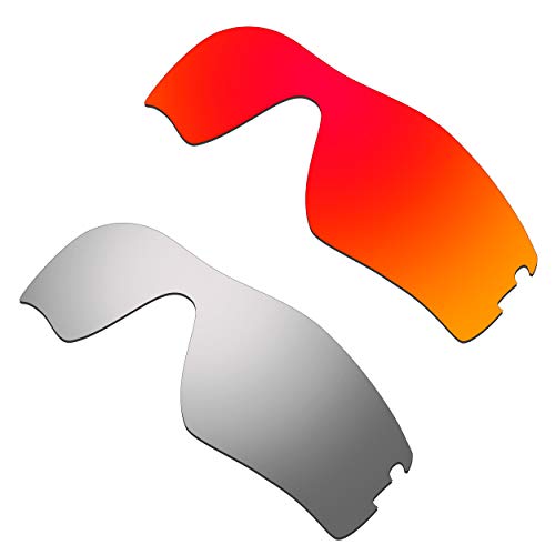 Lentille de rechange Oakley Radar Pitch anti-reflet rouge titane