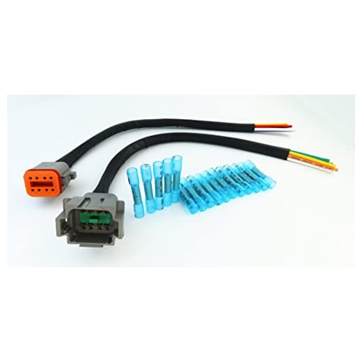 DT Connector Pigtail Cable 8 Pin Male and Female 1ft/30cm (8 Pin)