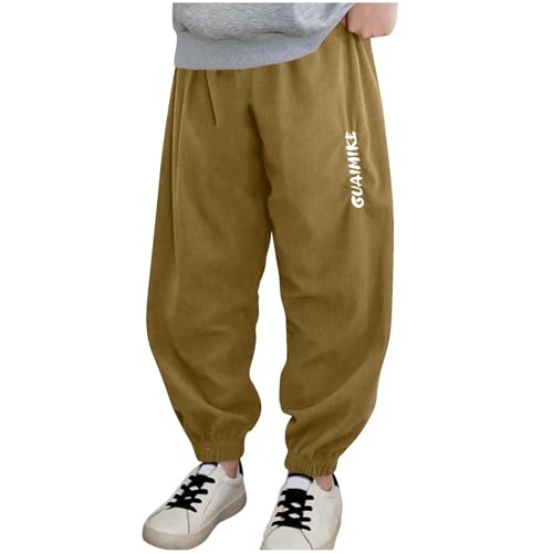 Sweatpants for Boys Casual Elastic Waist Hiking Joggers Baggy Comfy Lounge Athletic Cotton Sweat Pants with Pockets