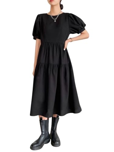 Image of Leriya Fashion Mini Dress for Women | One Piece Dresses for Womens | Stylish Dress for Woman |Mini Dresses Rayon for Women Stylish |Summer Casual Outfit Wear Events, Date & Evening Look