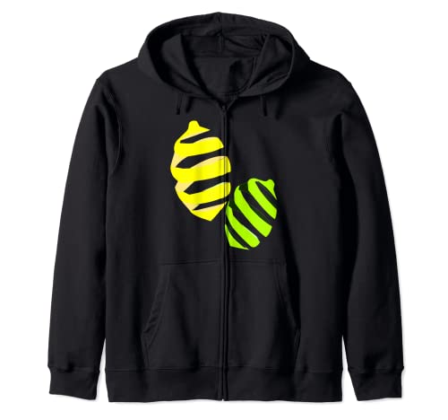 Limone Lime Divertente Agrumi Estate Frutta Agrumi Limone Lime Felpa con Cappuccio