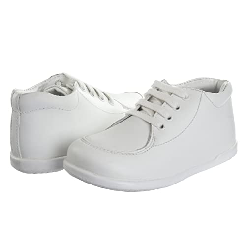 Josmo Baby-Girl's Smart Walking Shoes Nonslip Boys First Step Walker Leather Non-Slip Bottom High top Dress Boots4