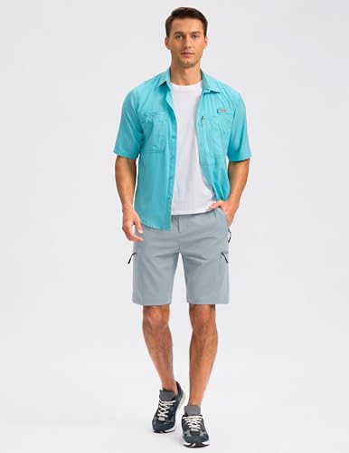 Image of G Gradual Men's Hiking Cargo Shorts 9 inch Quick Dry Lightweight with 4 Pockets