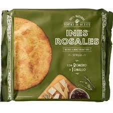 TORTA ACEITES CON ROMERO Y TOMILLO 120 gr (4 unidades)