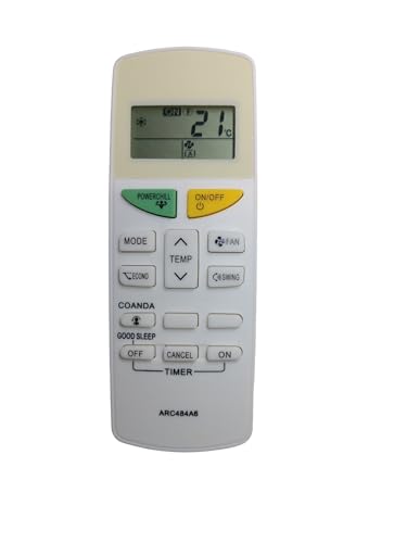 Image of AMAZOR Ac Remote- Model132e ARC484A6 Compatible with Daikin Ac Remote Original | Suitable for 1 | 1.2 | 1.3 | 1.5 | 1.8 | 2 | 2.2 | 2.5 | 3 Ton Split and Window Air Conditioner