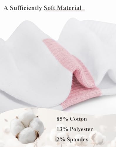 Image of 6 Pairs Ankle Socks for Women - Lightweight Low Cut No Show Casual Cotton Socks Breathable