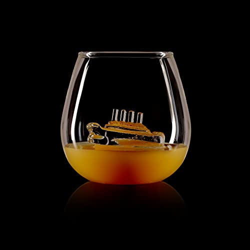 Ship in a Glass – 550ml Tumbler, Ideal for Whisky & Cocktail