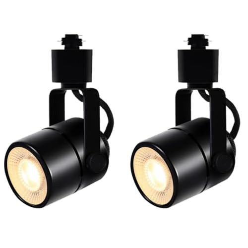 Image of Black GU10 LED Track Lighting Heads, 2-Light 10W Dimmable | 3CCT Selectable Ceiling Spotlight Fixture for Indoor Home & Commercial Use(No Track Rail)