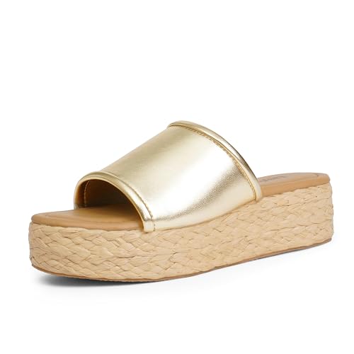 Platform Sandals Women Braided Sandals Slip on Wedge Sandal Summer Beach Wedge Dressy Sandal2